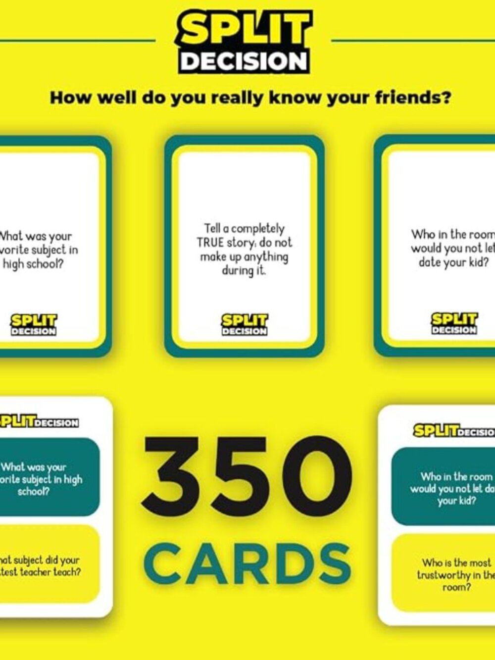 SPLIT DECISION - Viral Trivia Party Game About Your Friends - NEW - Picture 4 of 5